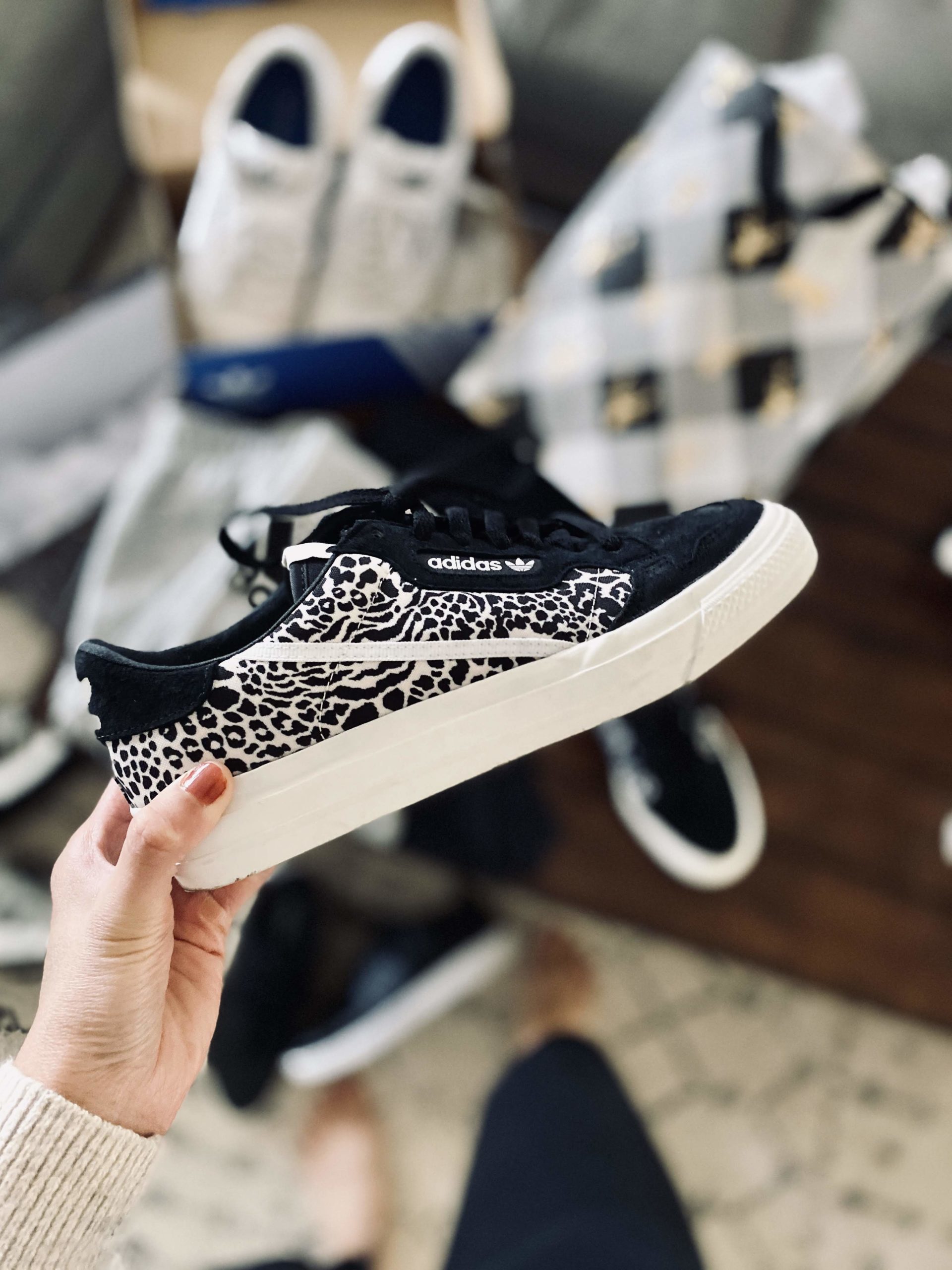 adidas animal print sneakers